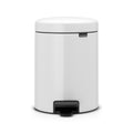 Brabantia 5 Litre New Icon Pedal Bin - White
