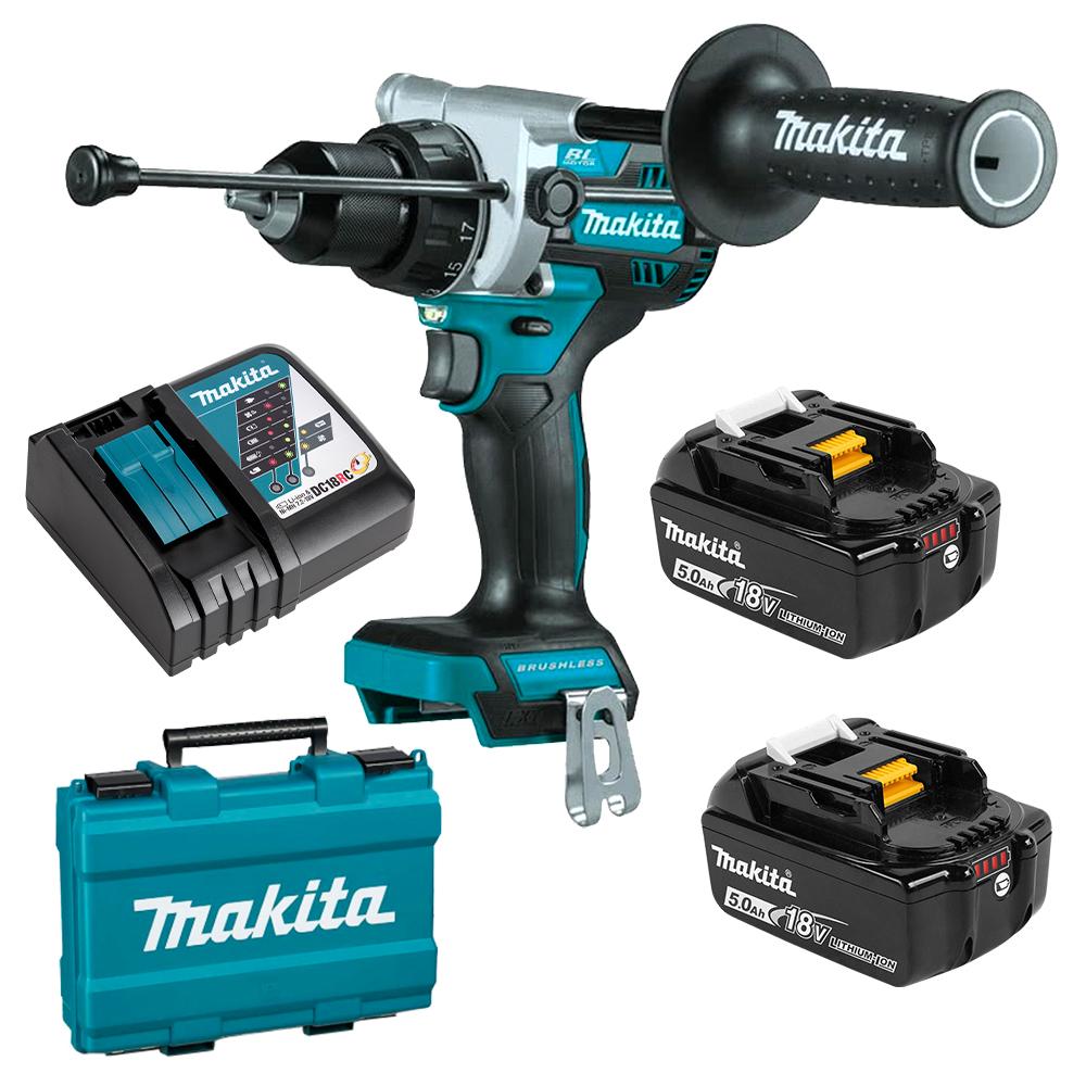 Makita Hammer Drill BL 18VDHP486RTE Kit