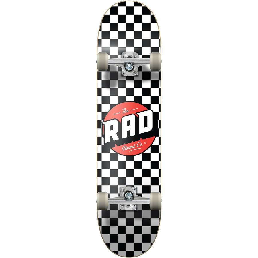 RAD Complete Dude Crew " x 30" Skateboard / 6.75 - Black / White