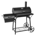 Havana Outdoors Charcoal 2-IN-1 BBQ Smoker Grill Barbecue Outdoor Cooking / One Size - Black