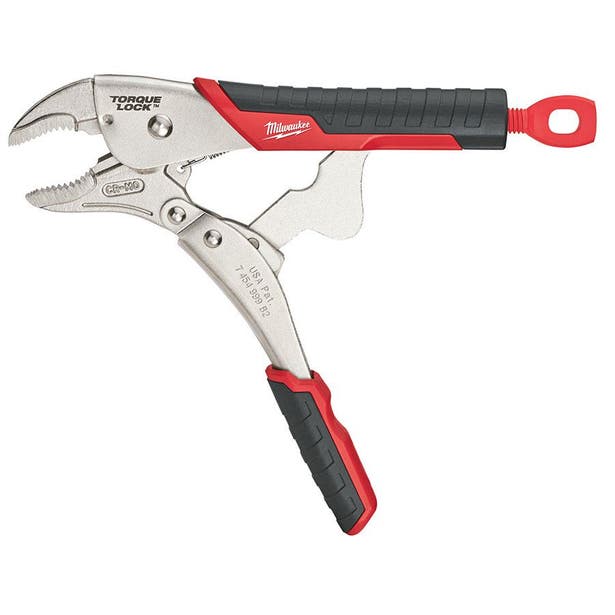 Milwaukee 250mm Curved Jaw Locking Plier Soft Grip