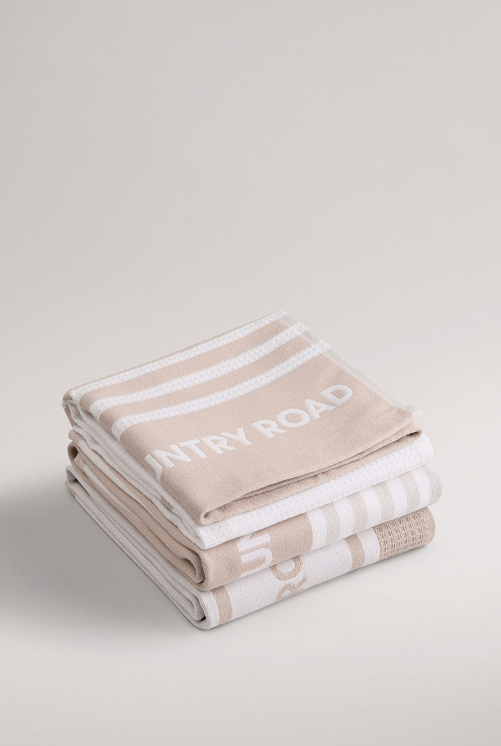 Aeri Australian Cotton Tea Towel Pack of 3 - Stone