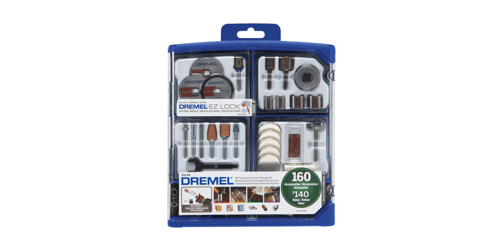 Dremel EZ Lock Accessory Kit 160 Piece