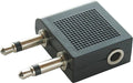 Connexia 2 x 3.5mm Mono to 3.5mm Stereo Socket Airline Adaptor