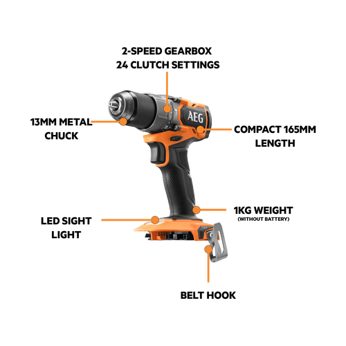 Aeg 18V Sub Compact 2 Piece Combo Kit
