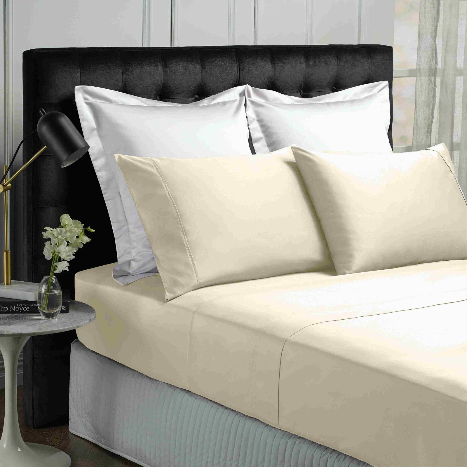 Park Avenue 500TC Soft Natural Bamboo Cotton Sheet Set Breathable Bedding / Single - Vanilla