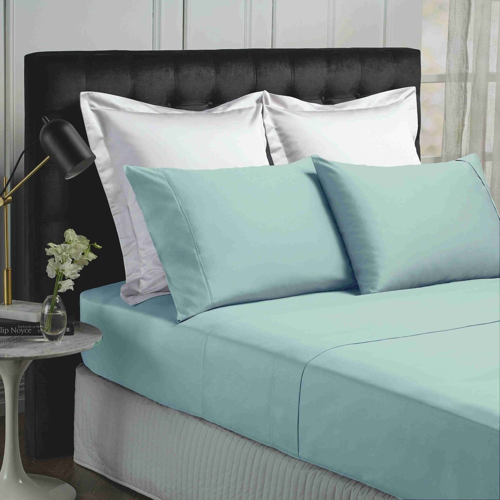 Park Avenue 500TC Soft Natural Bamboo Cotton Sheet Set Breathable Bedding / Queen - Fog