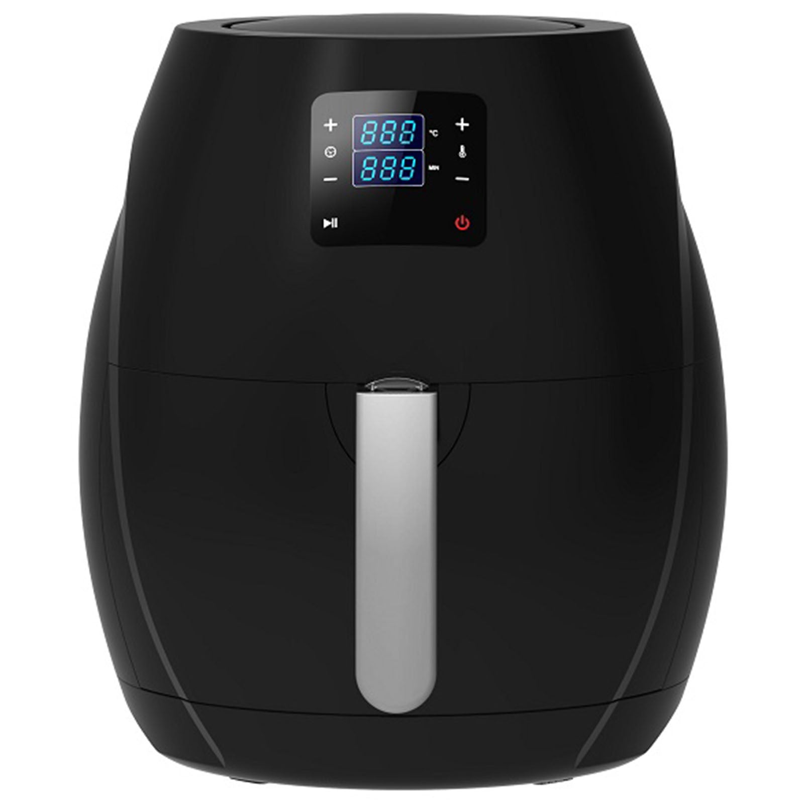 Kitchen Couture 7L Air Fryer Digital Low Fat Oil Free Rapid Healthy Deep Cooker / 7 Litre - Black