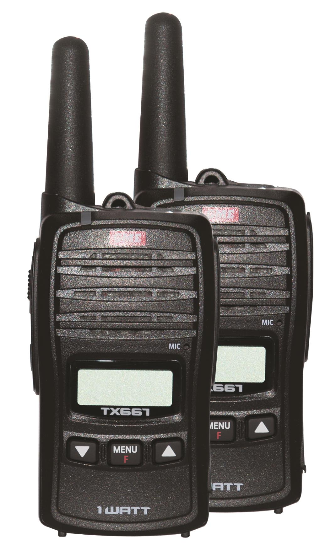 GME TX667TP 1W UHF CB Handheld Radio (Twin pack)