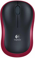 Logitech M185 Wireless Mouse (Red)