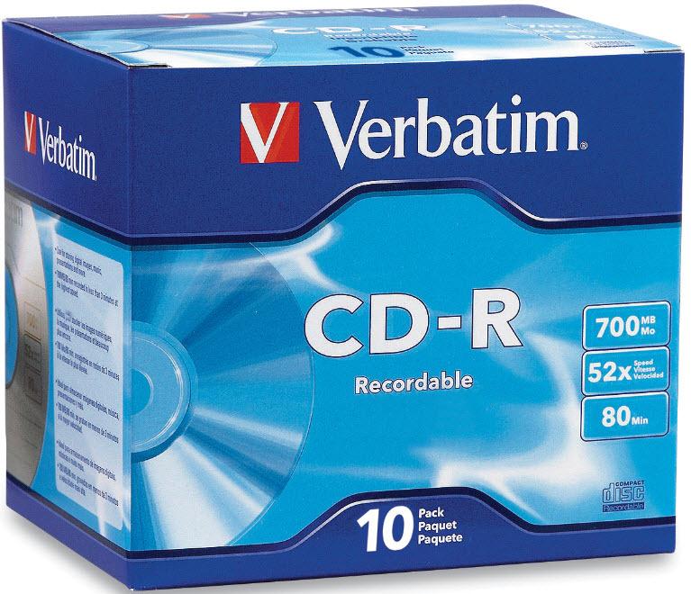 Verbatim 41846 Blank CD-R Media (10-Pack)