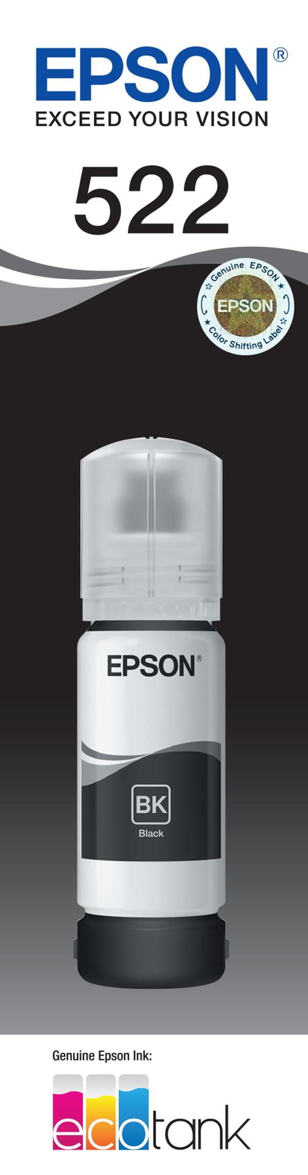 Epson T522 EcoTank Ink Bottle (Black)