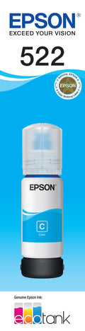 Epson T522 EcoTank Ink Bottle (Cyan)