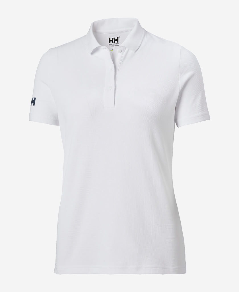 Womens Crew Tech Polo - White