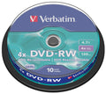 Verbatim 4.7GB Blank DVD-RW Media (10-Pack)