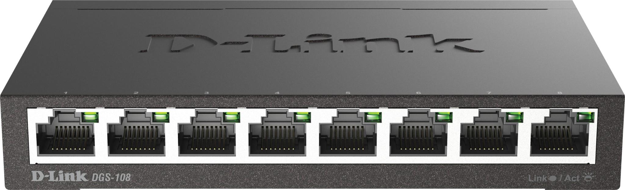 D-Link 8-Port Gigabit Desktop Switch (Metal Housing)