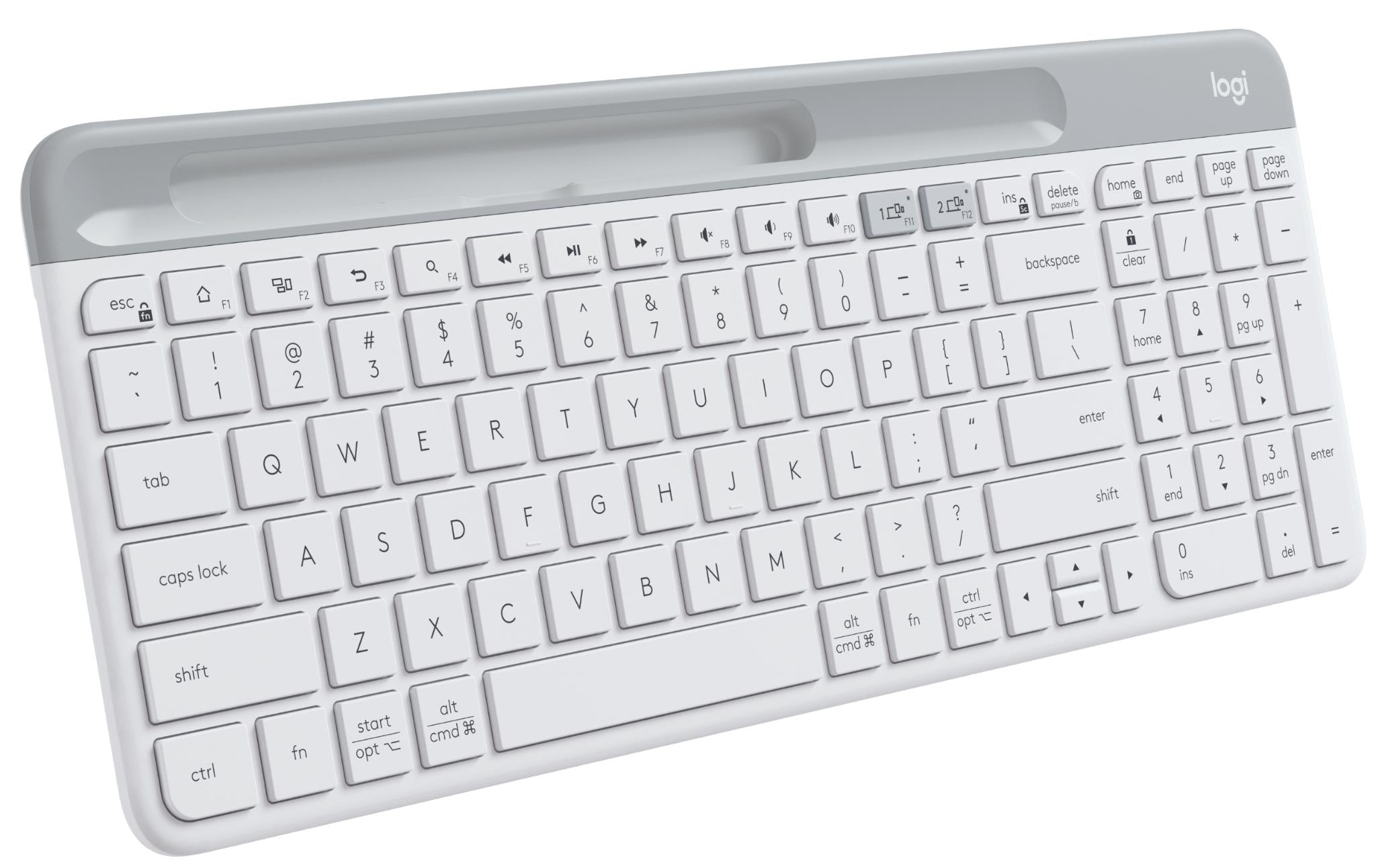 Logitech K580 Slim Multi-Device Wireless Keyboard (White)