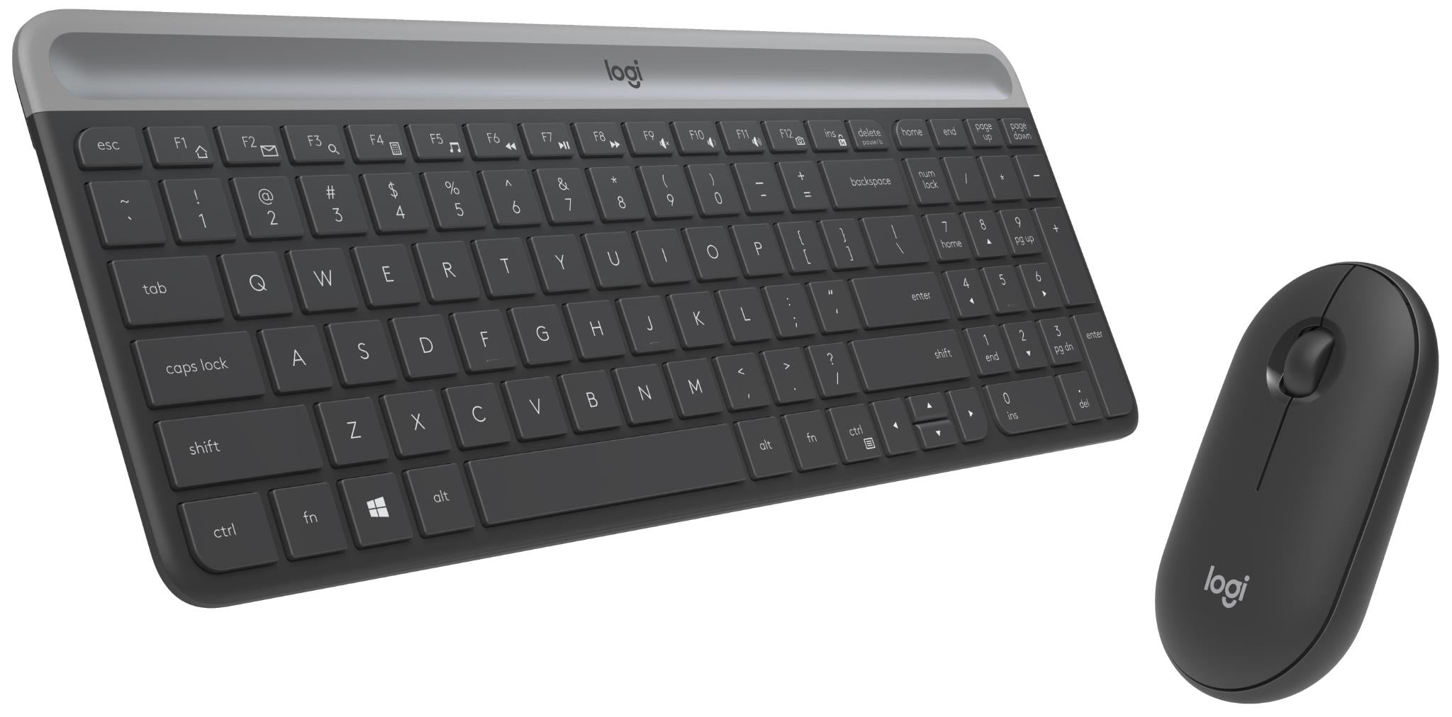 Logitech MK470 Slim Wireless Keyboard and Mouse Combo (Black)