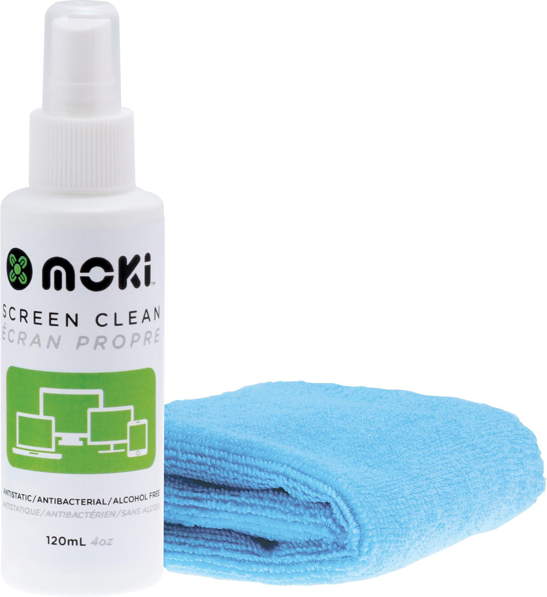 Moki Clean Screen 120ml with Chamois Maxi