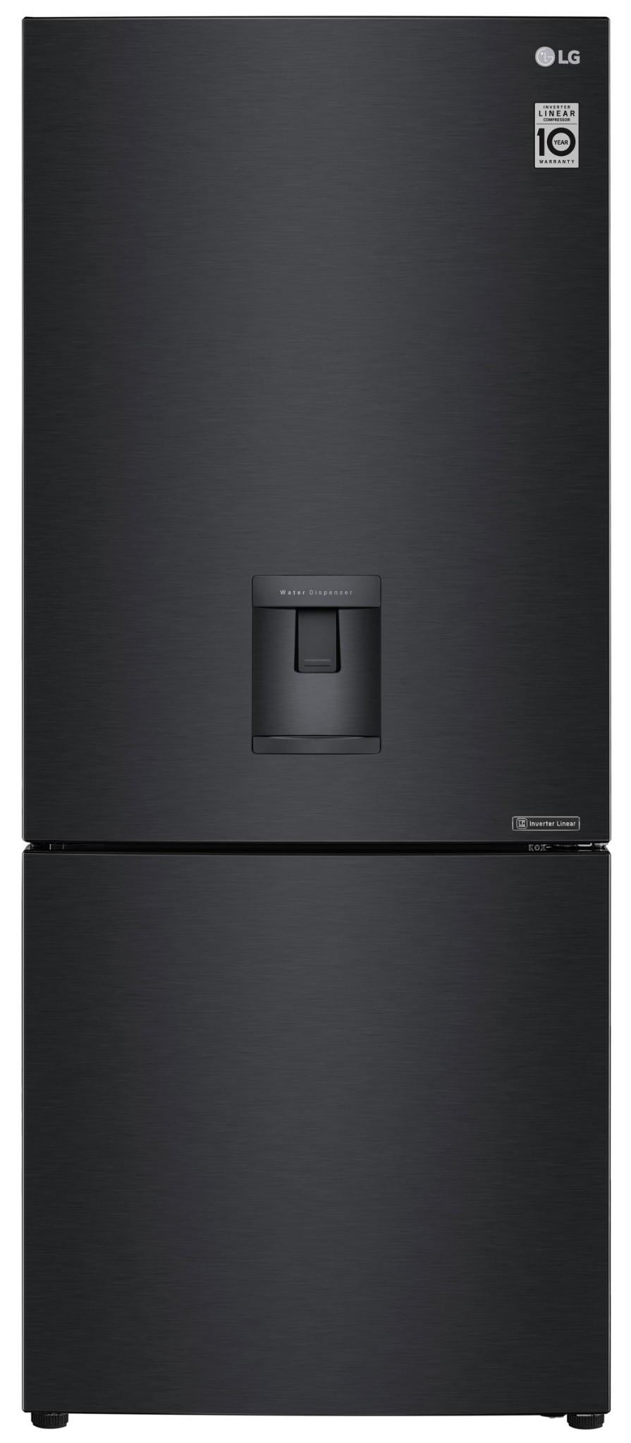 LG GB-W455MBL 420L Bottom Mount Fridge (Matte Black)
