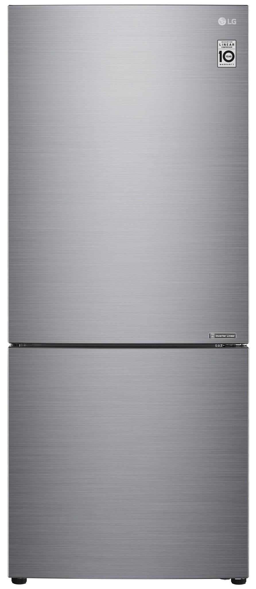 LG GB-455PL 420L Bottom Mount Fridge (Stainless Steel)