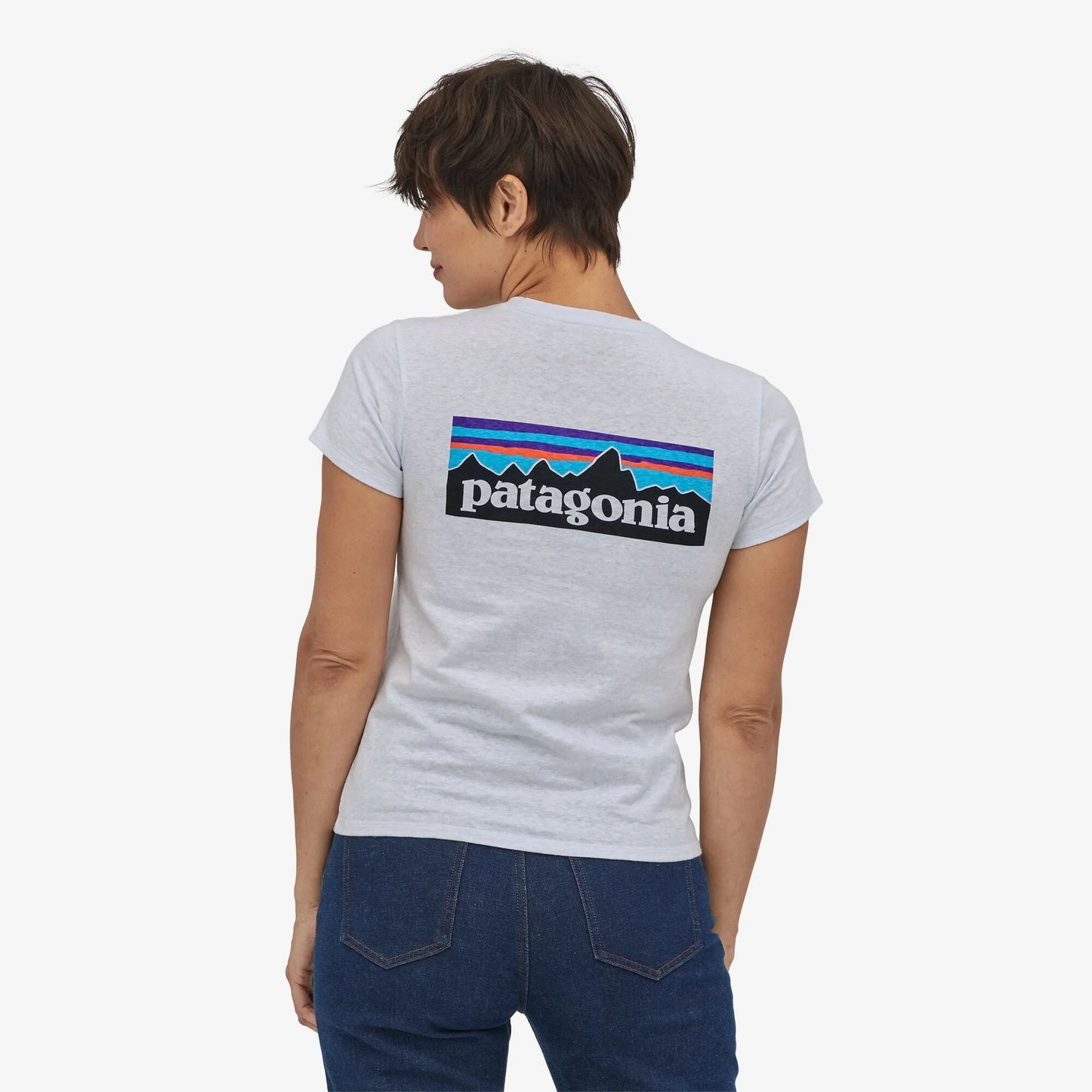Patagonia Women's P-6 Logo Responsibili-Tee - White - S