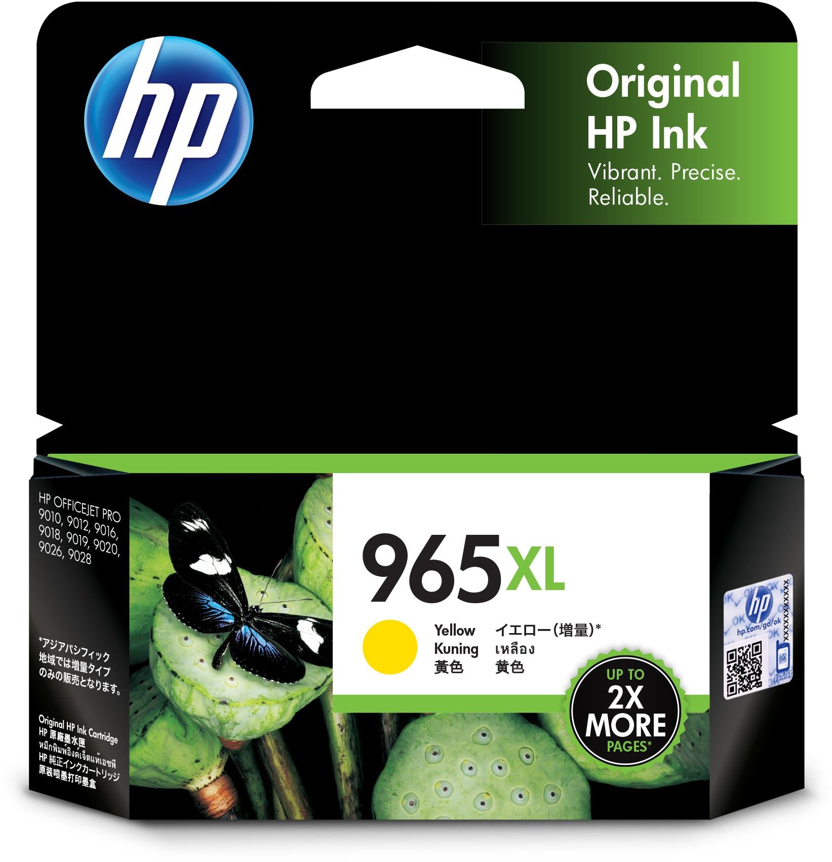 HP 965XL High Yield Original Ink Cartridge (Yellow)