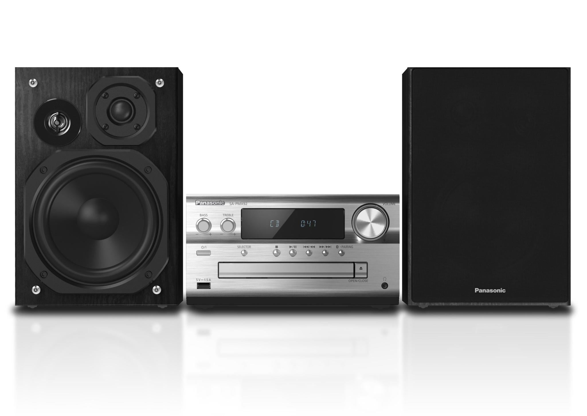 Panasonic SC-PMX92GN Premium Micro CD Hi-Fi System (Silver)
