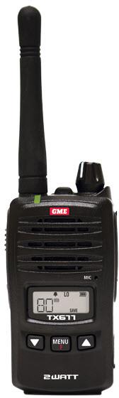 GME TX677 2W 80 Channel UHF Handheld Radio