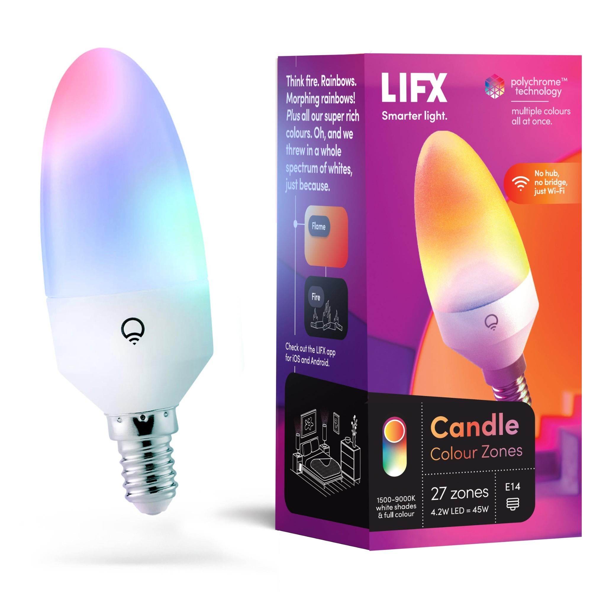 LIFX Candle Colour E14 Multi Colour Smart Bulb