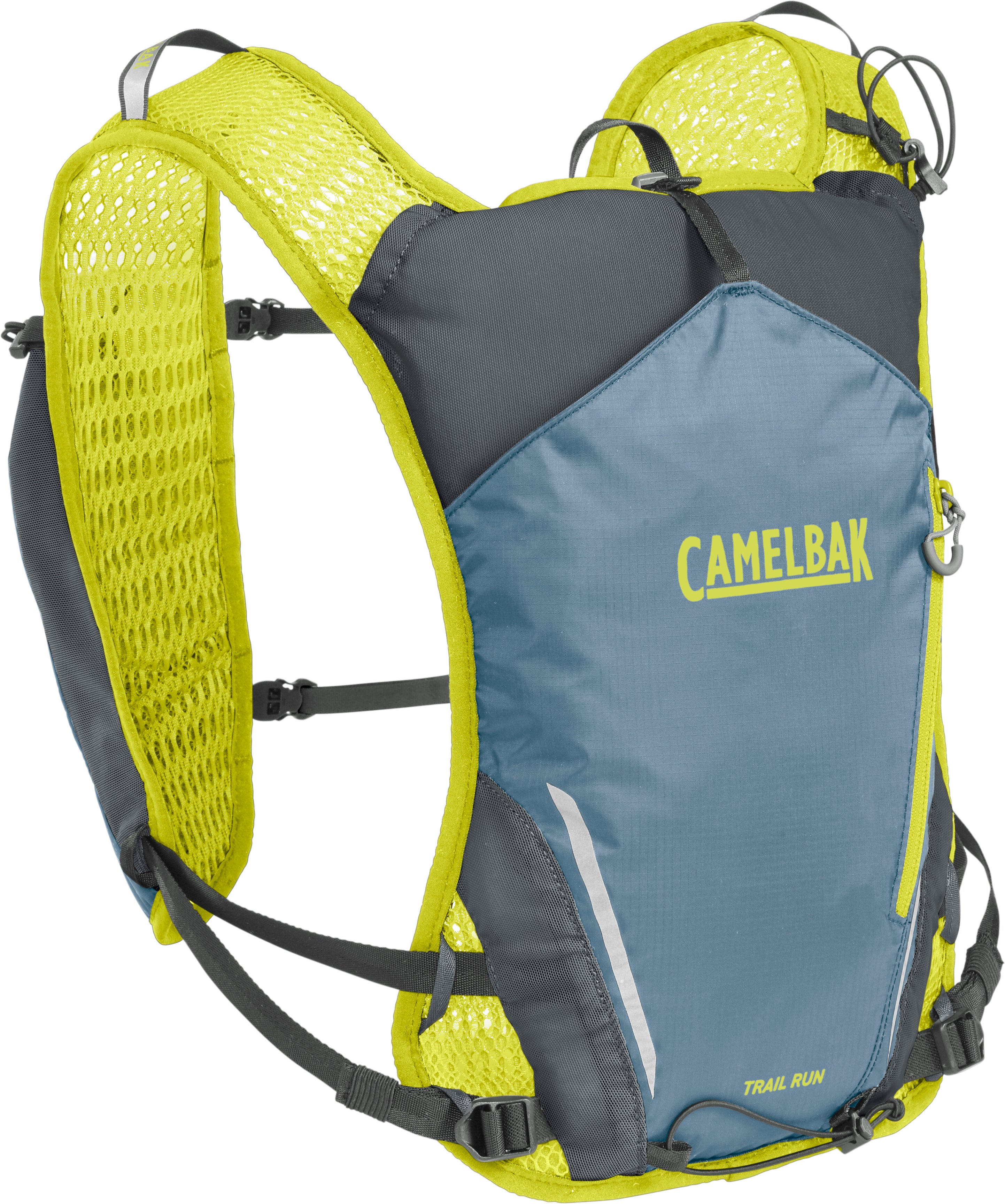 Women's Trail Run Vest - Past Season Smoke Blue/Limeade