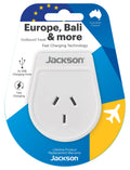 Jackson Outbound Travel Adaptor USB-A (EU+Bali+more)