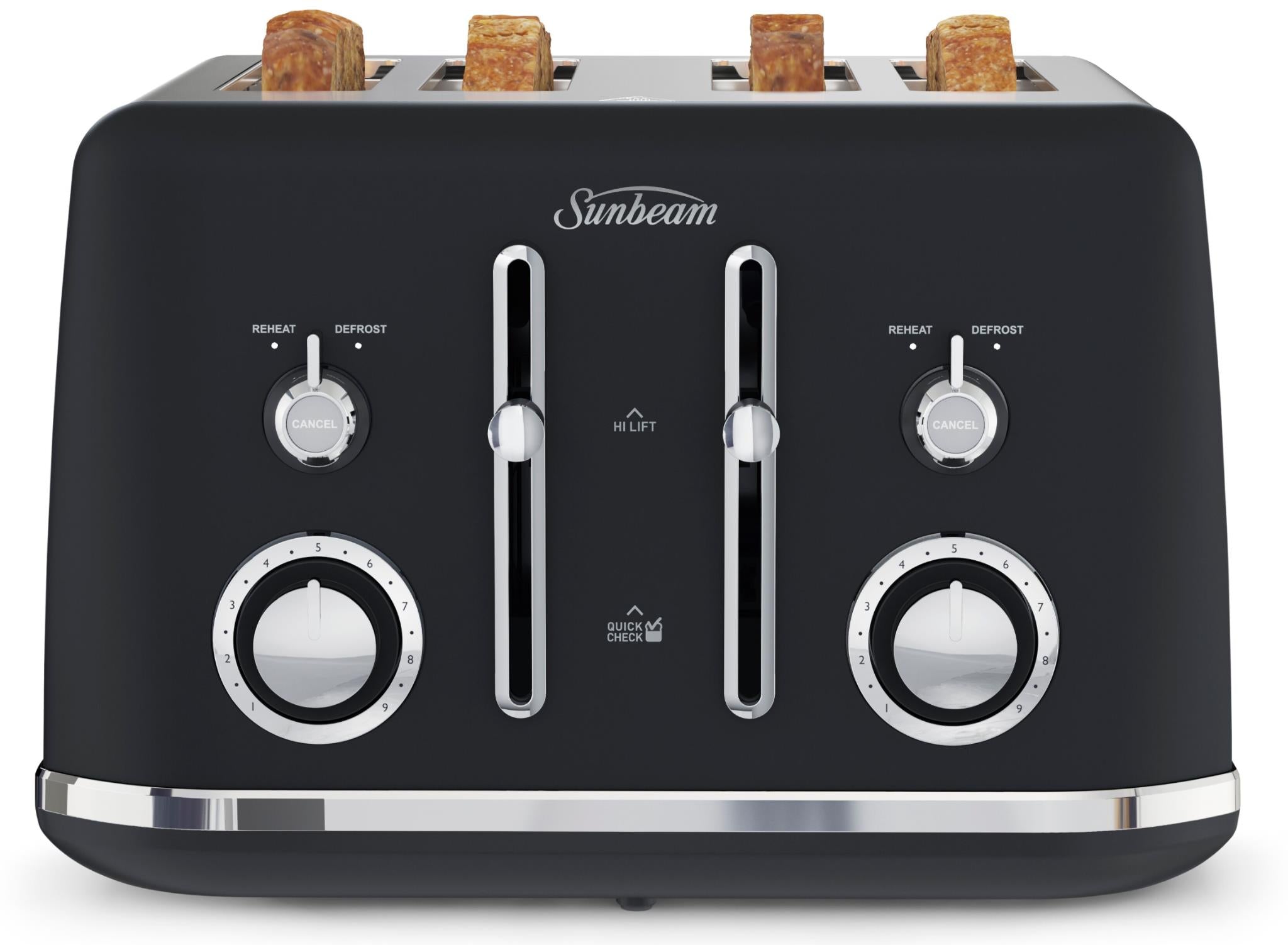 Sunbeam Alinea Collection 4 Slice Toaster (Black)