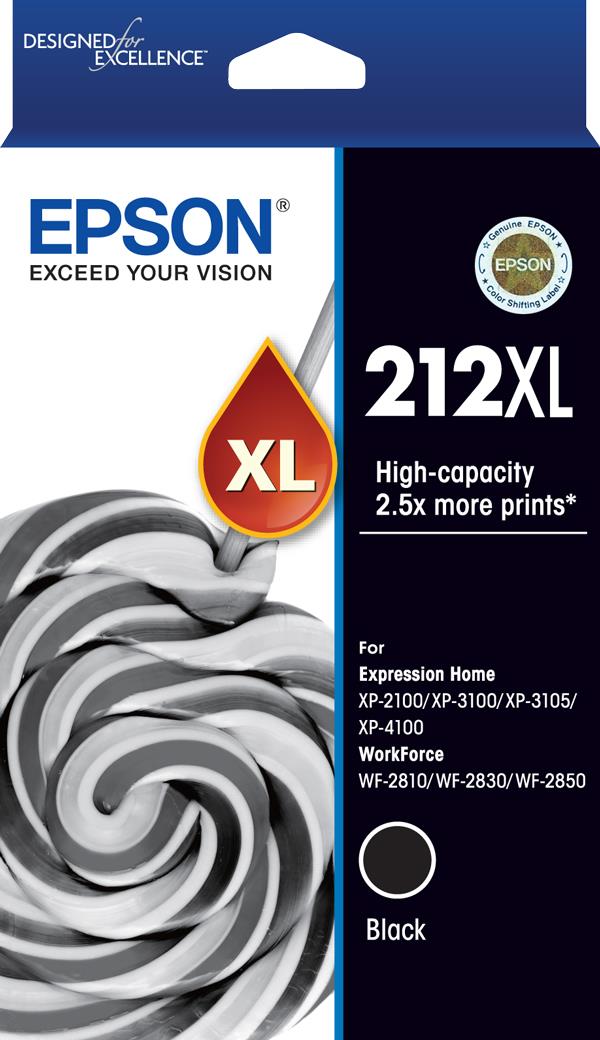 Epson 212XL High Capacity Ink Cartridge (Black)
