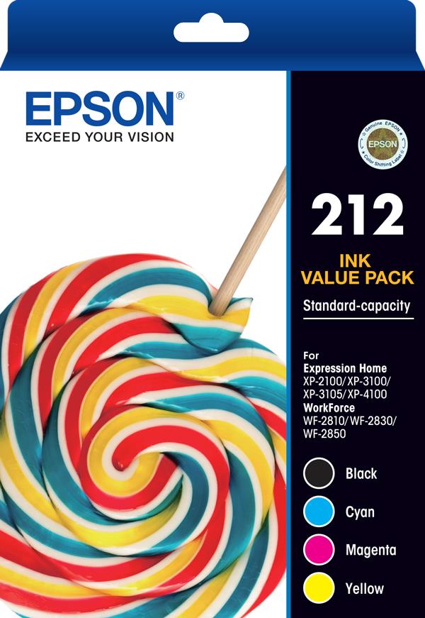 Epson 212 Standard Capacity Ink Cartridge (Value Pack)