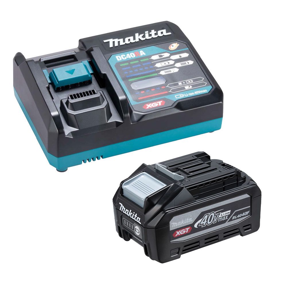 Makita Battery + Charger Pack 40V Max 4.0Ah