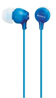 Sony MDR-EX15LP In-Ear Headphones (Blue)