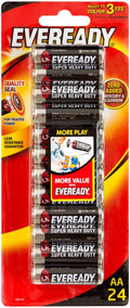 Eveready Super Heavy Duty AA Batteries (24-pack)