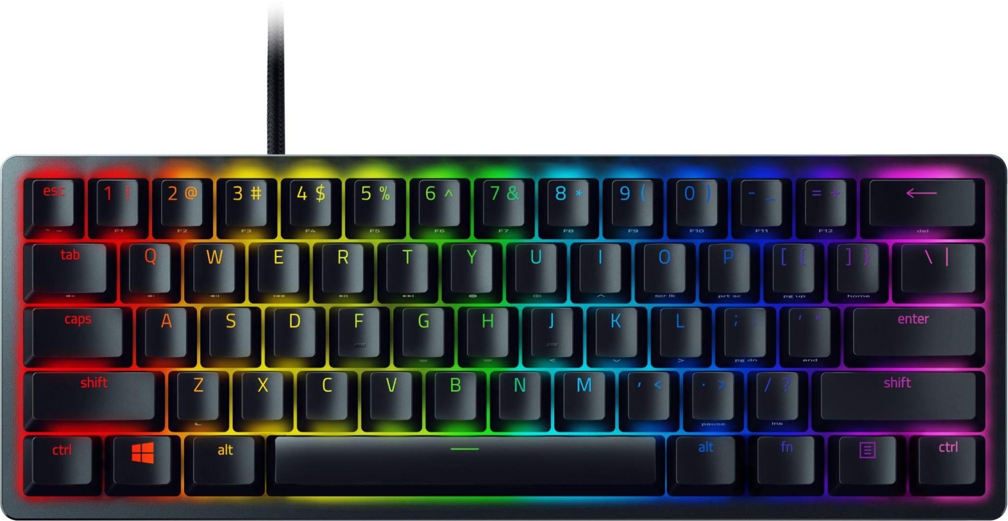 Razer Huntsman Mini 60% Optical Gaming Keyboard (Clicky Purple Switch)