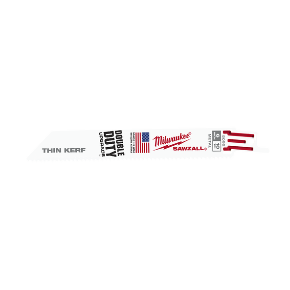 Milwaukee Recip Saw Blade Thin 150mm 10TPI 5 Pack
