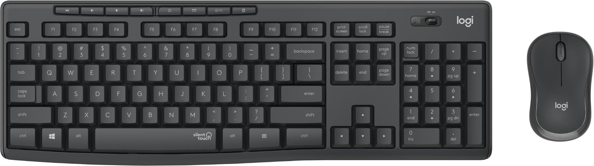 Logitech MK295 Silent Wireless Keyboard & Mouse Combo