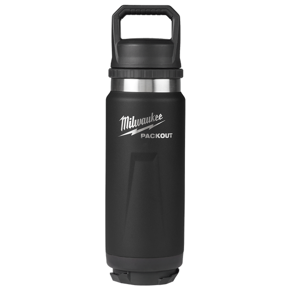 Milwaukee PACKOUT 710ml Bottle With Chug Lid Black