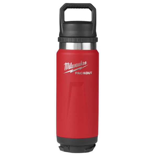Milwaukee PACKOUT 710ml Bottle With Chug Lid Red