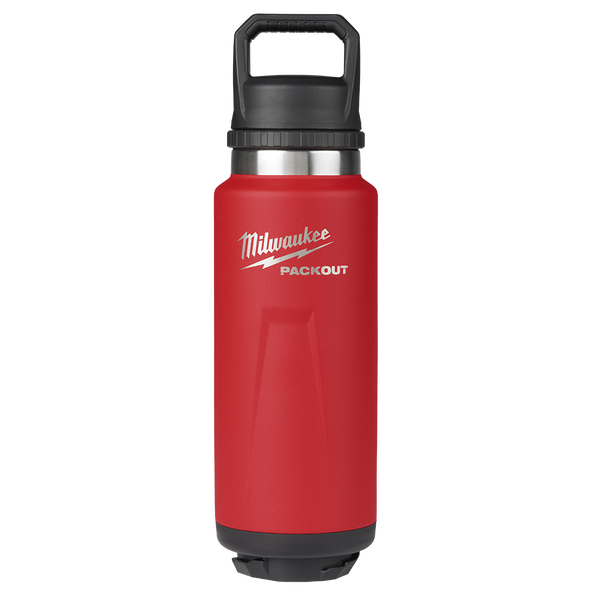 Milwaukee PACKOUT 1064ml Bottle With Chug Lid Red