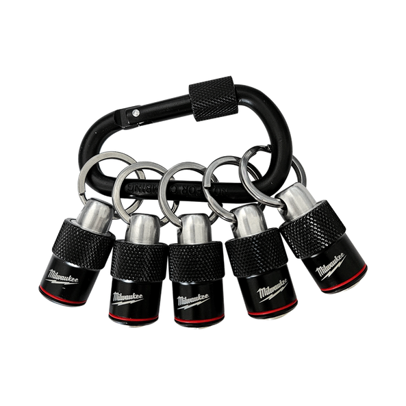Milwaukee Quick Release Bit Holder Carabiner 5 Pk