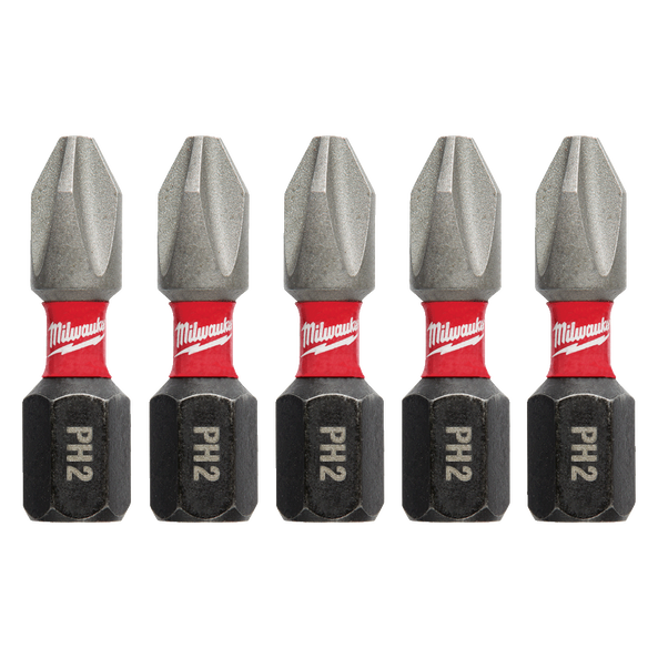 Milwaukee SHOCKWAVE Phillips 2 Insert Bit 5 Pk