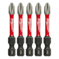 Milwaukee SHOCKWAVE Power Bit PH2 50mm 5 Pack