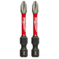 Milwaukee SHOCKWAVE Power Bit PH2 50mm 2 Pack