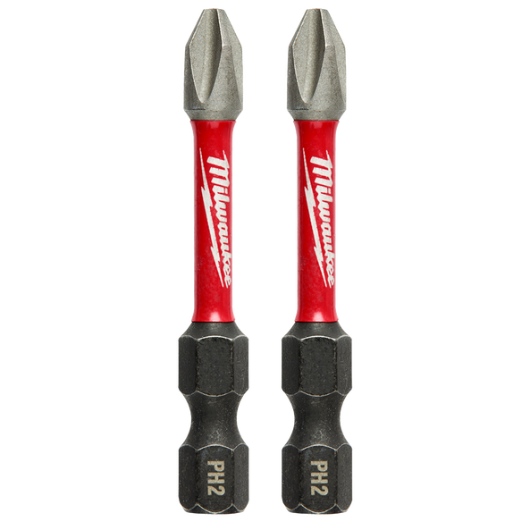 Milwaukee SHOCKWAVE Power Bit PH2 50mm 2 Pack