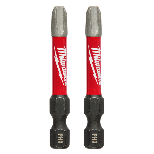 Milwaukee SHOCKWAVE Power Bit Phillips 3 50mm 2 Pk